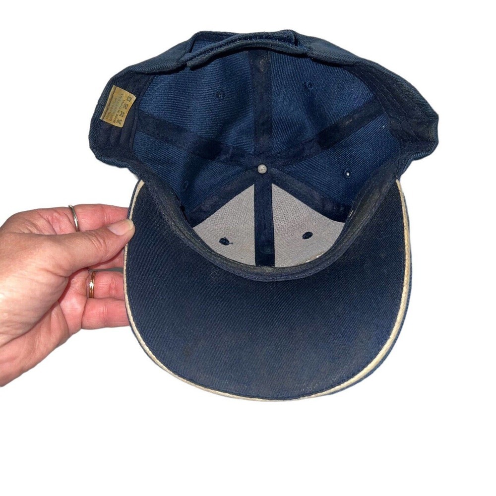 Vintage Air Force Self Fastening Trucker Cap Navy & Gold - Picture 6 of 7